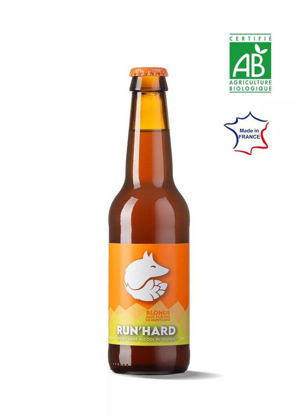 Birra BLONDE senza alcool né glutine 33cl - RUN'HARD