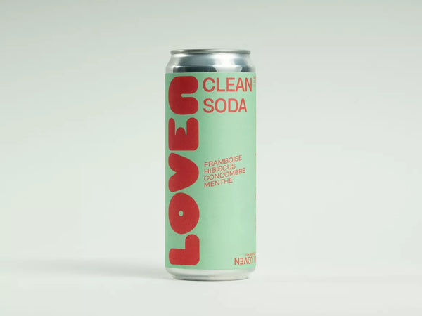 LOVEN CLEAN SODA Lampone, Ibisco, Cetriolo, Menta