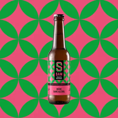Birra SAM ai frutti rossi analcolica 0,5% - Bottiglia da 75 cl