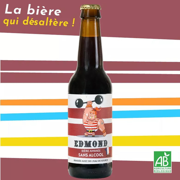Birra Edmond ambrata scura e biologica 0,5% senza alcool