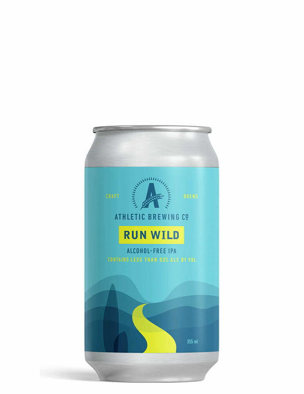 Birra Athletic Brewing Run Wild IPA senza alcool 0,5% Sanzalc, cantina analcolica per adulti disinibiti