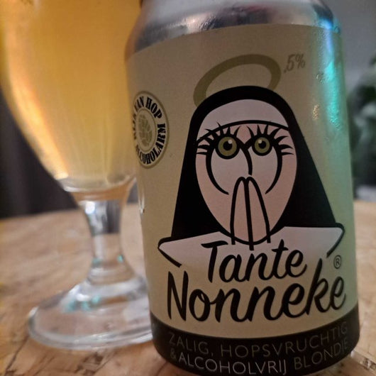 Birra Tante Nonneke IPA senza alcol 0,5% Sanzalc, cantina analcolica per adulti disinibiti