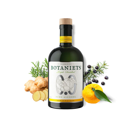 Botaniets Zenzero-Yuzu Gin 0,0% Sanzalc, cantina analcolica per adulti disinibiti