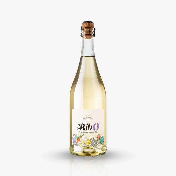 Vino spumante bianco Alsazia Ribo senza alcool 0,5%