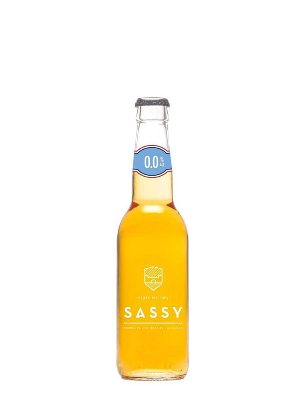 Sidro biologico Maison Sassy senza alcol 0,0% Sanzalc, cantina analcolica per adulti disinibiti
