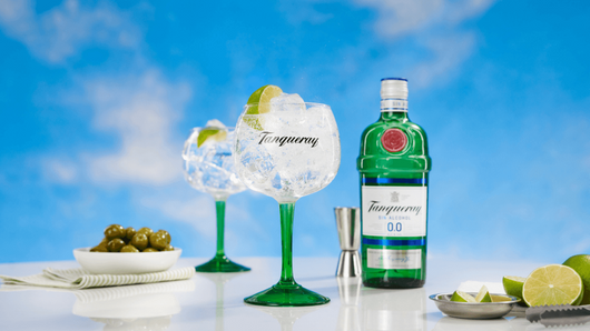 Gin Tanqueray 0,0% senza alcool Sanzalc, cantina analcolica per adulti disinibiti