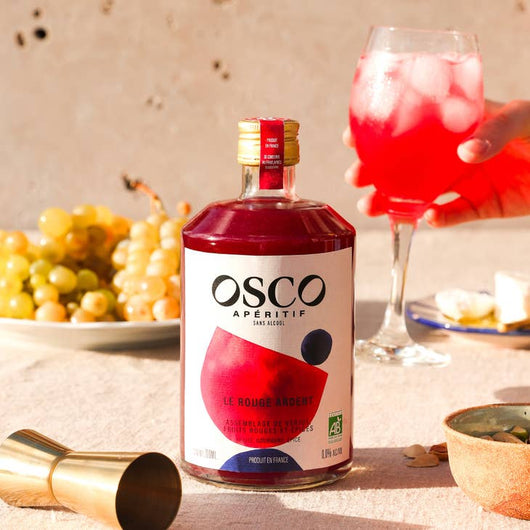 OSCO Le Rouge Ardent Biologico 0,0% senza alcool Sanzalc, cantina analcolica per adulti disinibiti