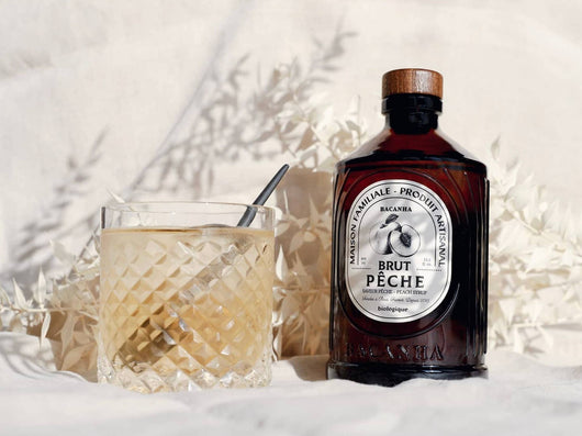 Sciroppo di pesca bianca biologica cruda - Bacanha Sanzalc, cantina analcolica per adulti disinibiti