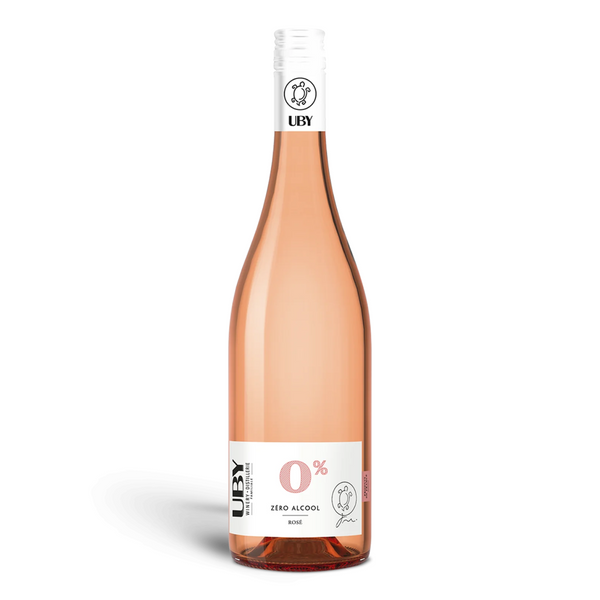 Vino rosato UBY 0,0% senza alcool