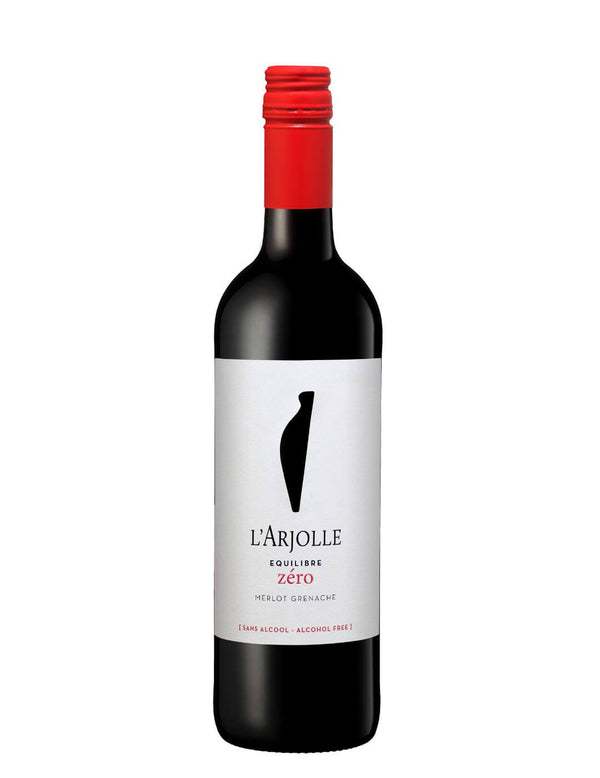 Arjolle Équilibre Zéro vino rosso analcolico 0,0% Sanzalc, cantina analcolica per adulti disinibiti