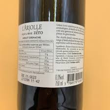 Arjolle Équilibre Zéro vino rosso analcolico 0,0% Sanzalc, cantina analcolica per adulti disinibiti