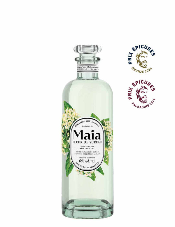 Maïa Aperitivo ai fiori di sambuco senza alcol 0,0% - Sanzalc, cantina analcolica per adulti disinibiti