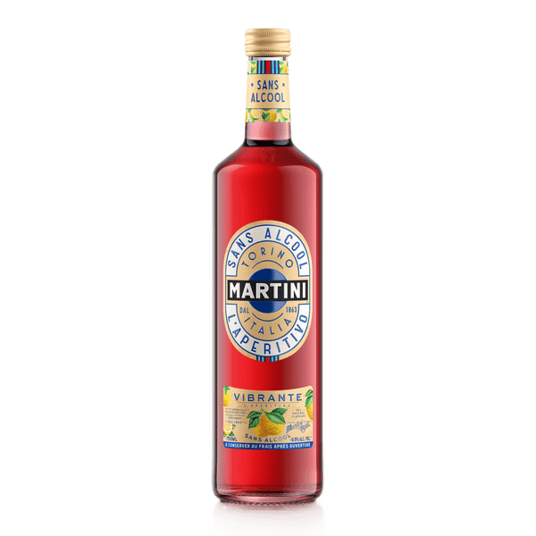Aperitivo Martini Vibrante 0,5% senza alcool - Sanzalc, cantina analcolica per adulti disinibiti