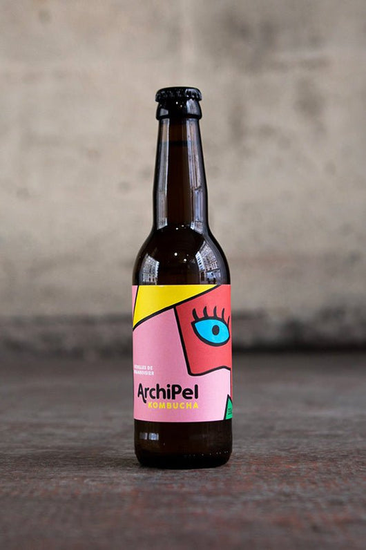 Archipel Kombucha al lampone biologico - Sanzalc, cantina analcolica per adulti disinibiti