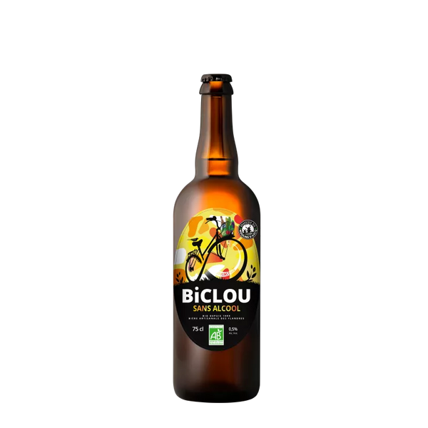 Birra bionda Biclou Moulins d'Ascq senza alcool 0,5% - 75cl