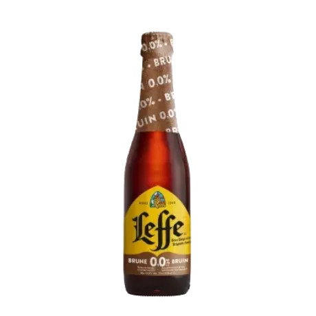 Birra scura Leffe senza alcool 0,0%