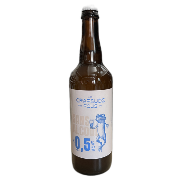 Birra bianca Les Crapauds Fous 0,5% - 75 cl